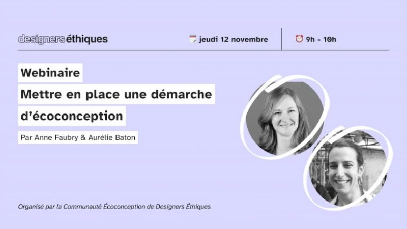 Webinaire : Mettre en place une démarche d'écoconception